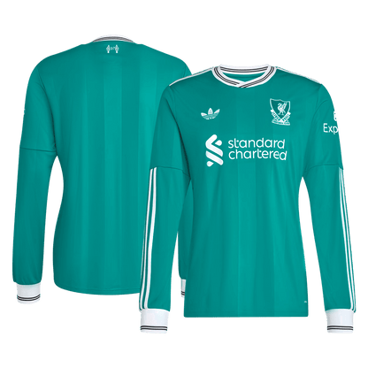Maillot de football manches longues troisième extérieur Liverpool 2025/26 pour homme
