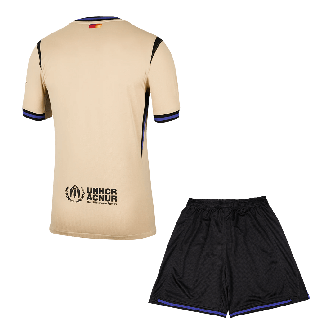 Ensemble maillot et short de football extérieur Barcelone 2025/26 pour homme