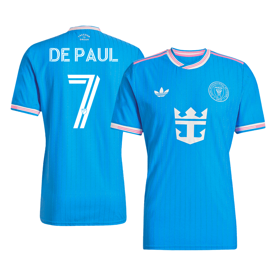Maillot de football De Paul #7 Inter Miami CF 2025 Troisième tenue (version joueur) – Coupe ajustée