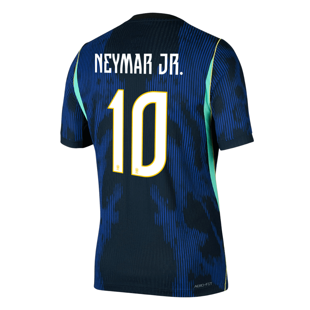 NEYMAR JR. #10 Men's Brazil World Cup 2026 Player Version Away Soccer Jersey - Slim Fit