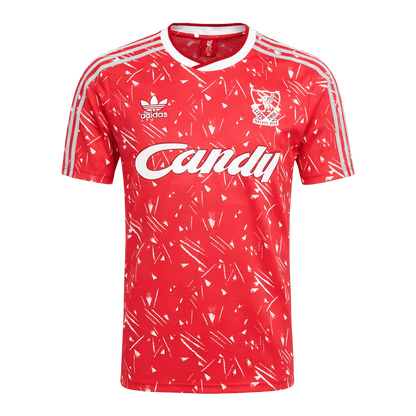 Maillot de football domicile rétro homme Liverpool 1989/91