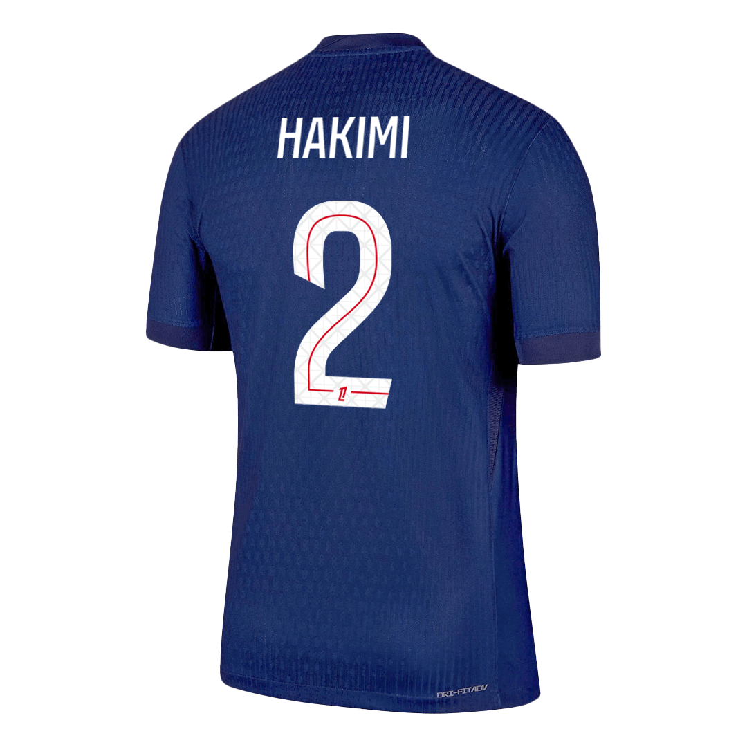 Maillot de foot domicile HAKIMI #2 du PSG 2025/26 pour homme - Version joueur - Coupe ajustée