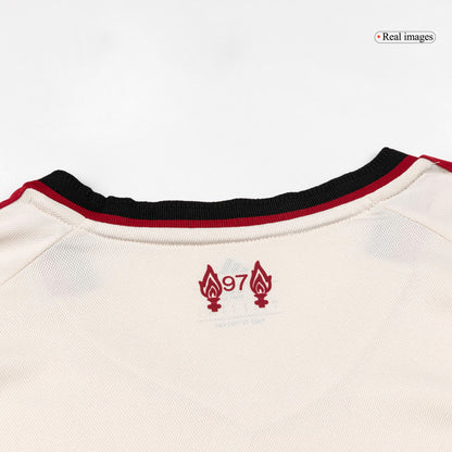 Maillot de football manches longues extérieur Liverpool 2025/26 pour homme
