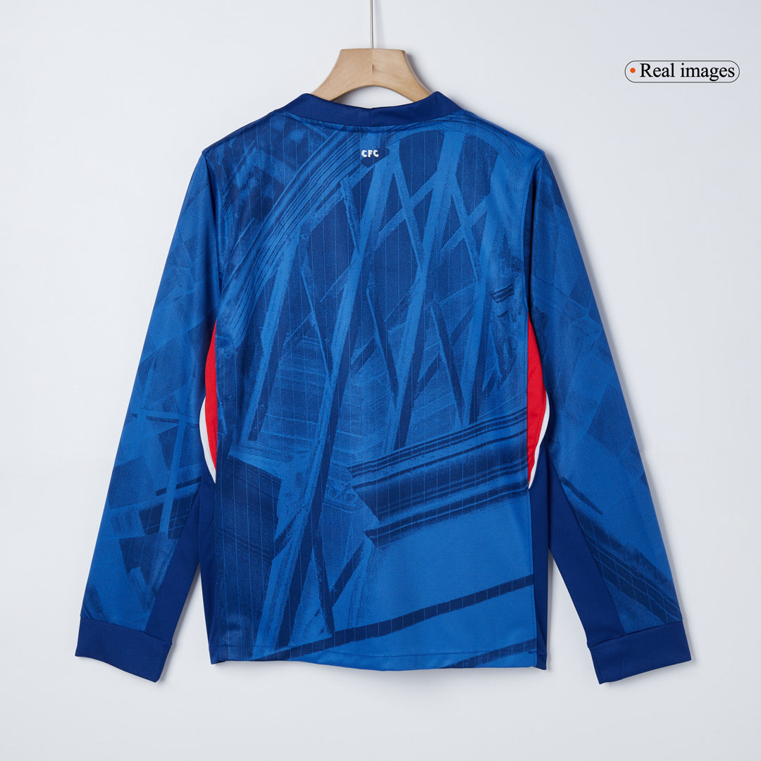 Maillot de football domicile à manches longues Chelsea 2025/26 pour homme