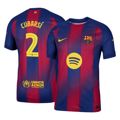 Maillot de foot domicile Homme Barça UCL 2025/26 CUBARSÍ #2 Version Joueur - Coupe ajustée