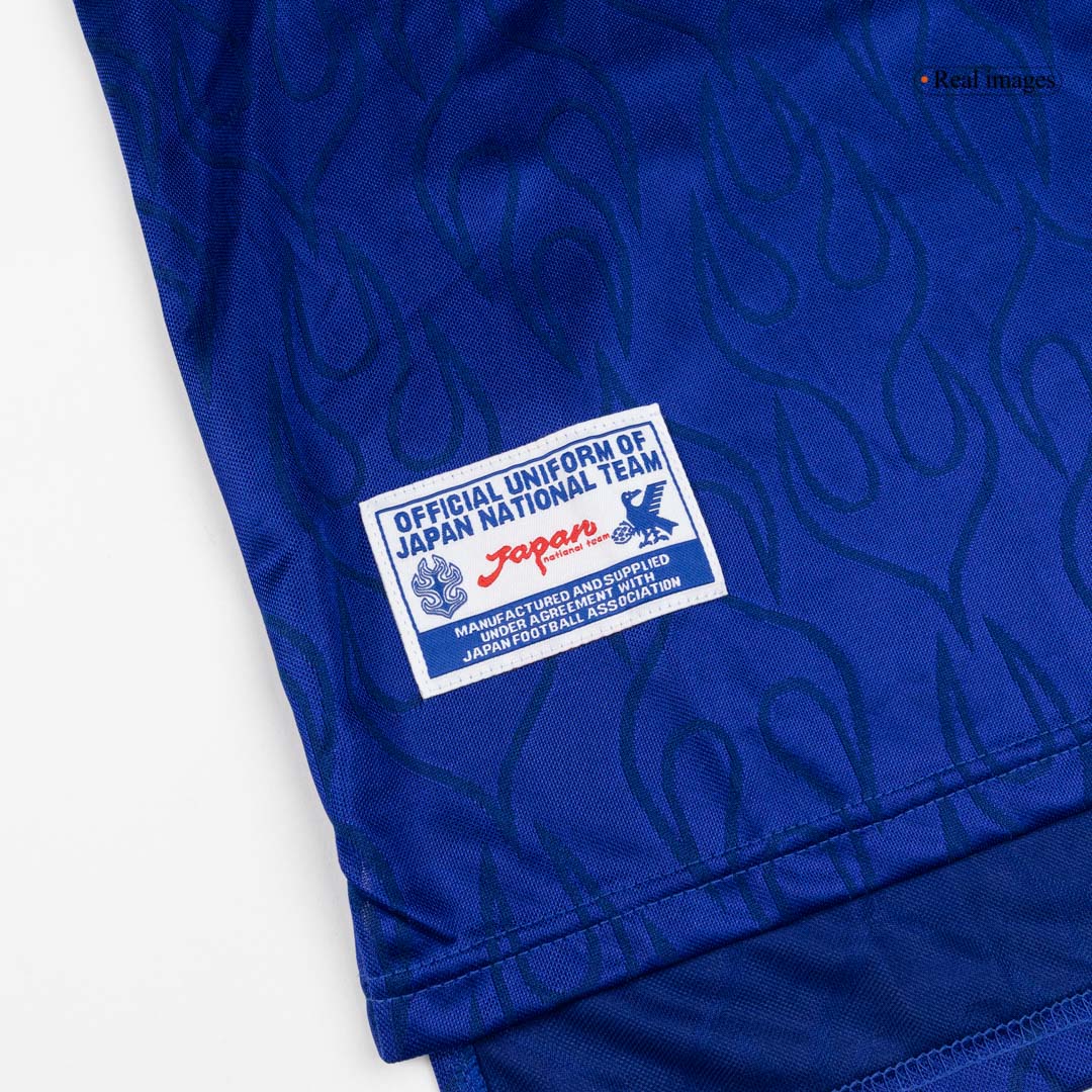 Maillot de football rétro domicile à manches longues pour homme Japon Coupe du Monde 1998