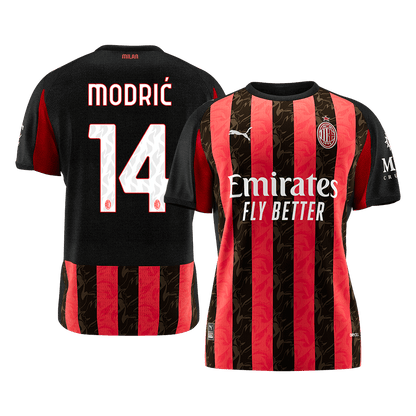 Maillot de football domicile AC Milan 2025/26 pour homme MODRIĆ #14 [PREMIUM]
