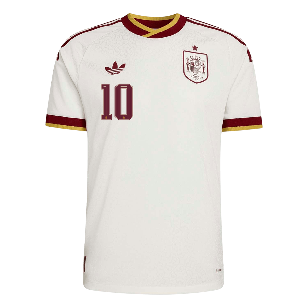 OLMO #10 Men's Spain World Cup 2026 Player Version Away Soccer Jersey - Slim Fit