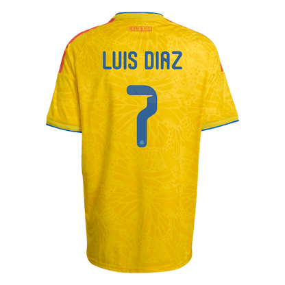 Maillot de Foot Domicile Colombie Coupe du Monde 2026 Homme LUIS DÍAZ #7