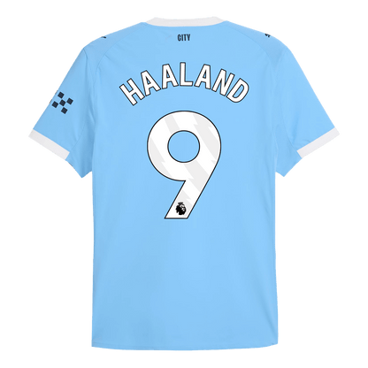 Maillot de football domicile Manchester City 2025/26 HAALAND #9 pour homme - Version joueur - Coupe ajustée