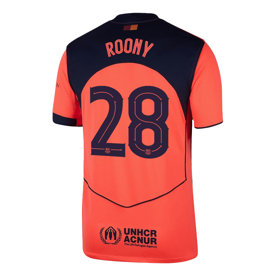 Maillot de foot ROONY #28 Barcelone 2025/26 Troisième Extérieur Homme