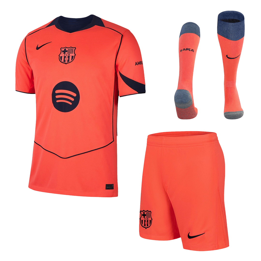 Maillot de foot extérieur third FC Barcelone 2025/26 pour homme - Kit complet