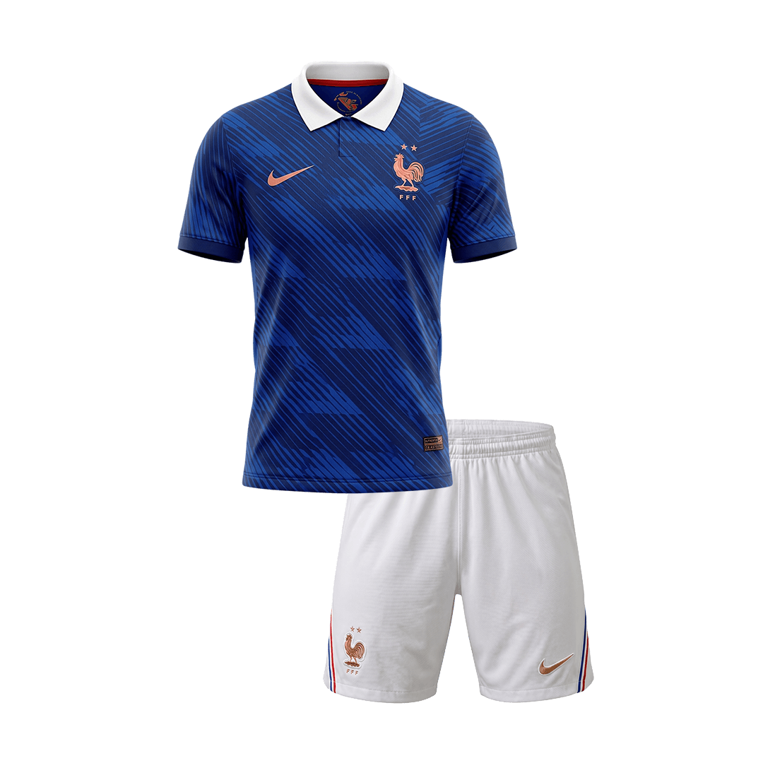 Ensemble Maillot Domicile de l'Équipe de France pour Enfants - Coupe du Monde 2026