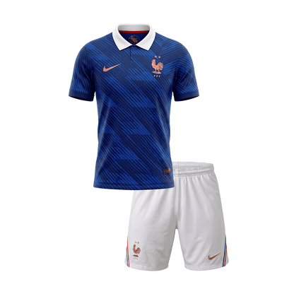 Ensemble Maillot Domicile de l'Équipe de France pour Enfants - Coupe du Monde 2026
