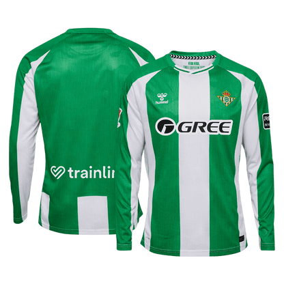 Maillot de football domicile Real Betis 2025/26 à manches longues pour homme