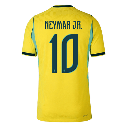 NEYMAR JR. #10 Men's Brazil World Cup 2026 Player Version Home Soccer Jersey - Slim Fit