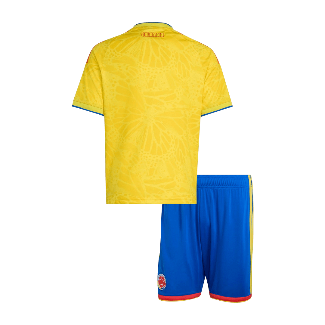 Maillot et short de football domicile Colombie Coupe du Monde 2026 pour enfant