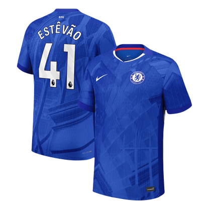 Maillot de foot domicile ESTÊVÃO #41 Chelsea 2025/26 version joueur homme - Coupe ajustée