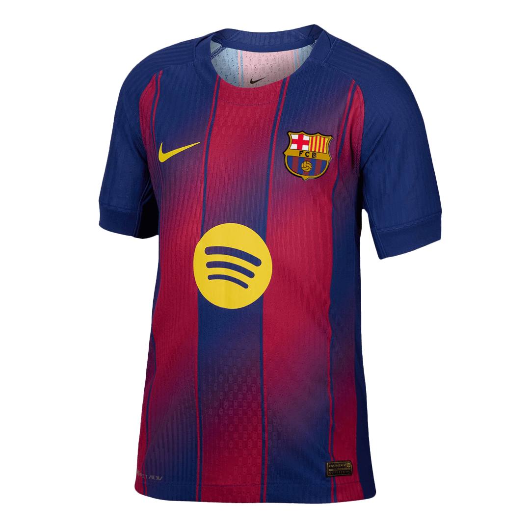 Maillot de football domicile ROONY #19 Barcelone LDC 2025/26 version joueur pour homme - Coupe ajustée