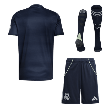 Ensemble complet maillot de football extérieur Real Madrid 2025/26 pour homme [PREMIUM]