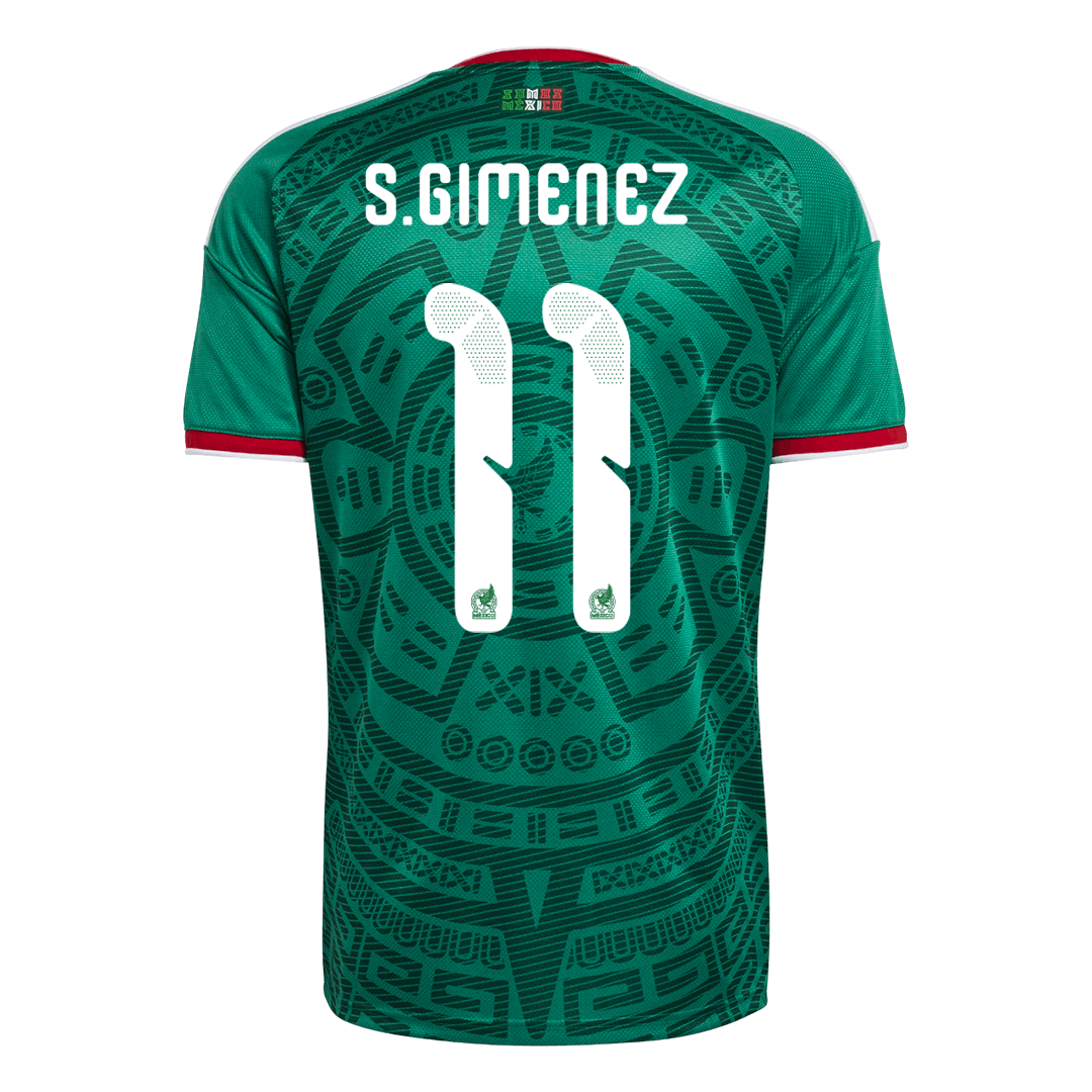 Maillot de foot S.GIMENEZ #11 Domicile Homme Mexique Coupe du Monde 2026 [PREMIUM]
