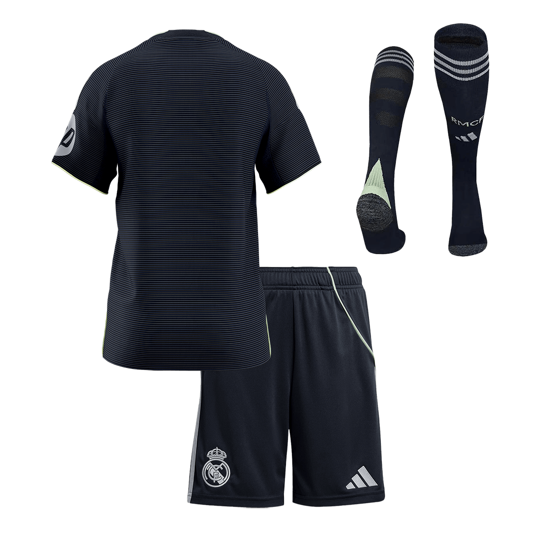 Ensemble Maillot de Foot Enfant Real Madrid Extérieur 2025/26 Complet [PREMIUM]