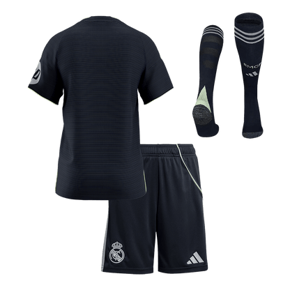 Ensemble Maillot de Foot Enfant Real Madrid Extérieur 2025/26 Complet [PREMIUM]