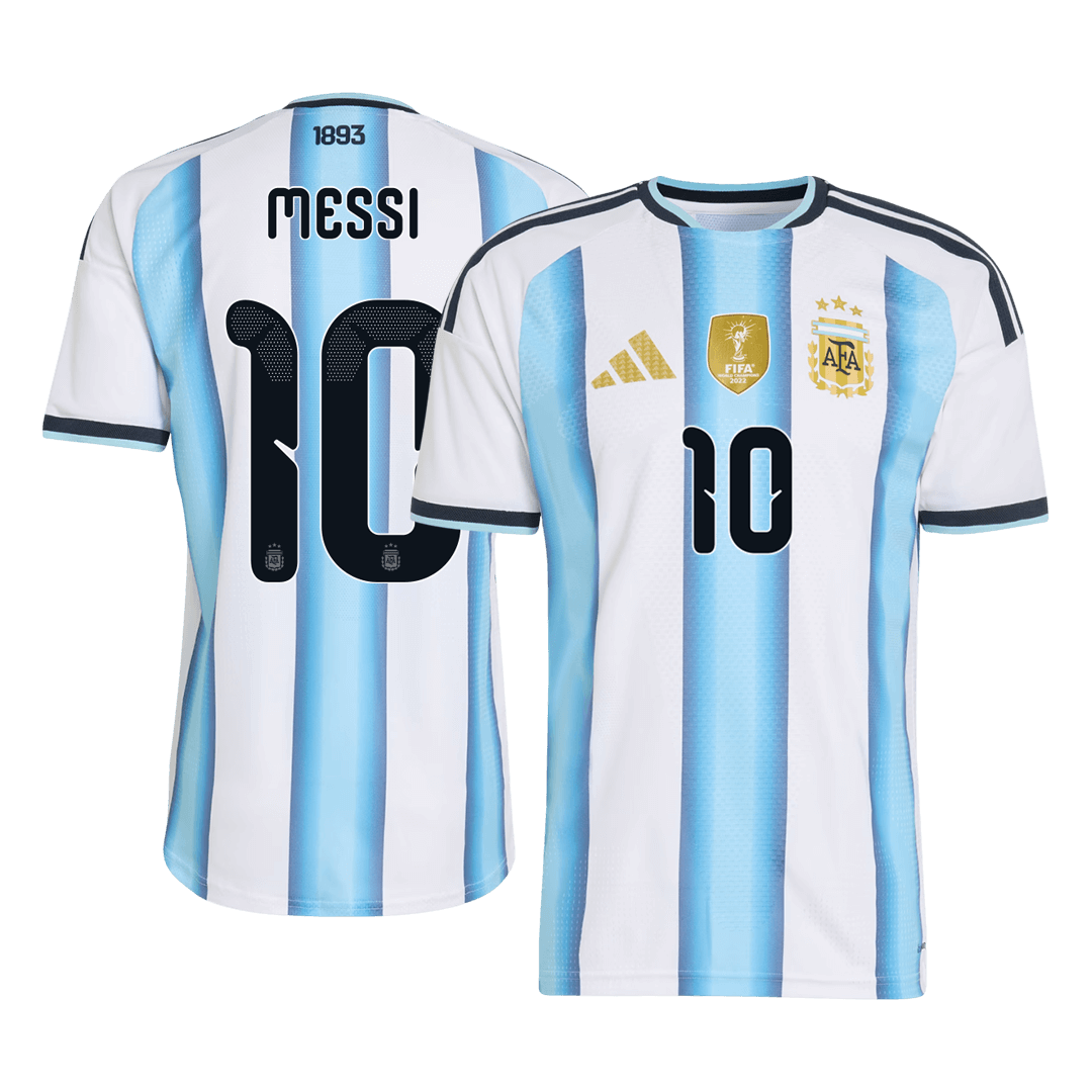 Maillot de foot domicile Homme MESSI #10 Argentine Coupe du Monde 2026 - Version Joueur - Coupe ajustée