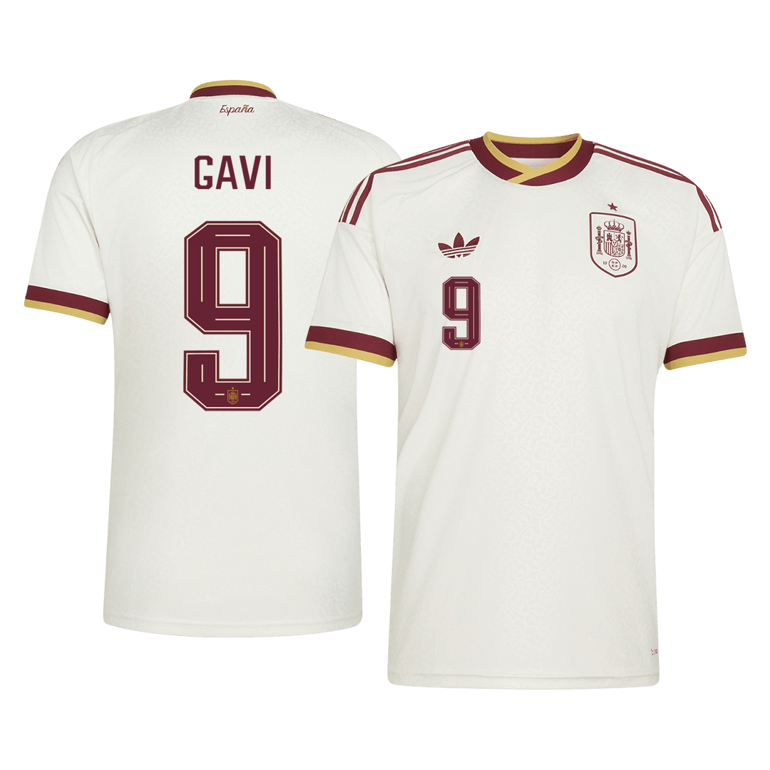 GAVI #9 Men's Spain World Cup 2026 Away Soccer Jersey