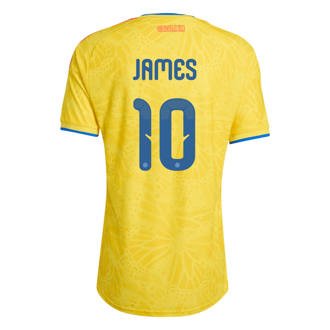 Maillot de foot domicile JAMES #10 Colombie Coupe du Monde 2026 pour homme – Version Joueur – Coupe ajustée