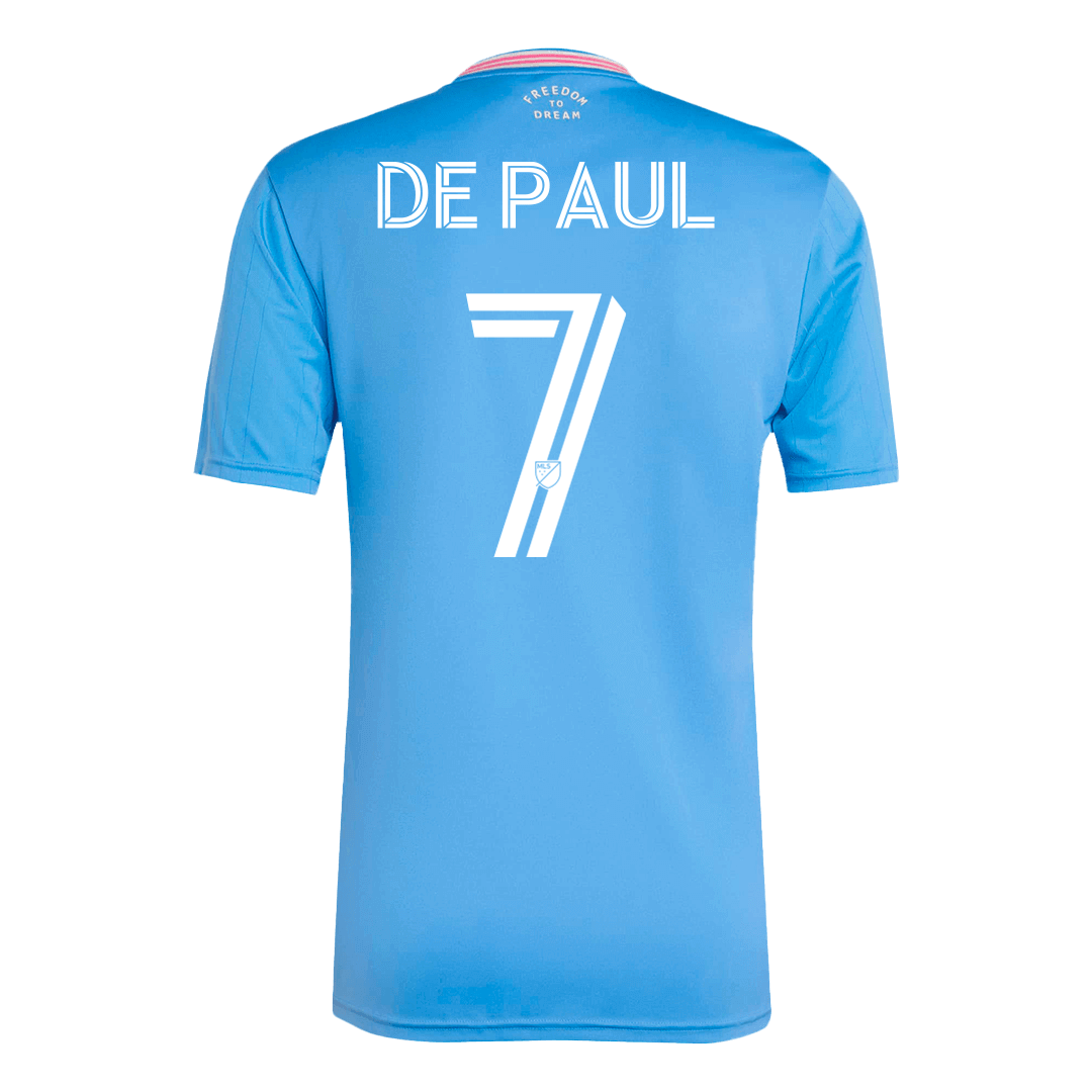 Maillot de football DE PAUL #7 pour homme Inter Miami CF 2025 Troisième tenue (extérieur)