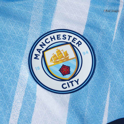 Maillot de football domicile RODRIGO #16 Manchester City Coupe du Monde 2025/26 version joueur pour homme - Coupe ajustée
