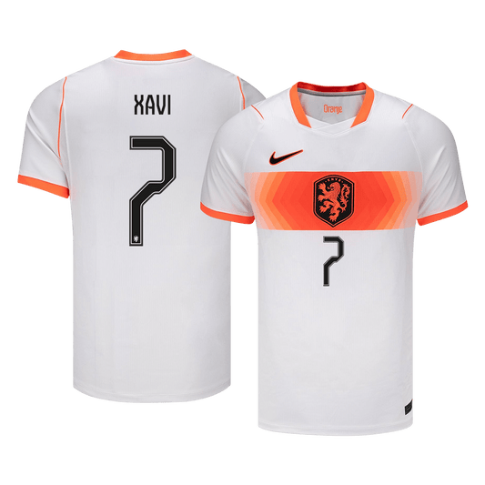 XAVI #7 Camiseta de Fútbol de Visitante de Holanda Mundial 2026 para Hombre