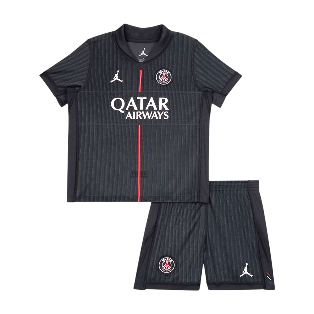Ensemble maillot de football quatrième extérieur PSG 2025/26 pour enfant