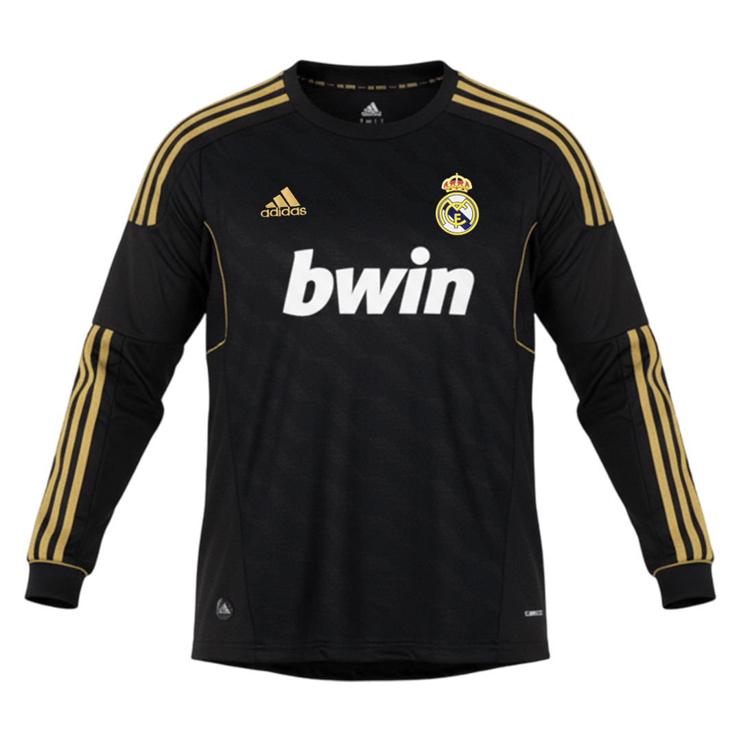 Maillot de foot rétro homme Real Madrid 2011/12 extérieur manches longues