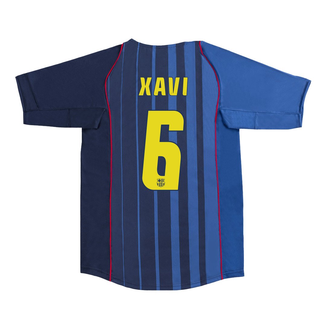 Maillot de foot extérieur rétro XAVI #6 Homme Barcelone 2004/05