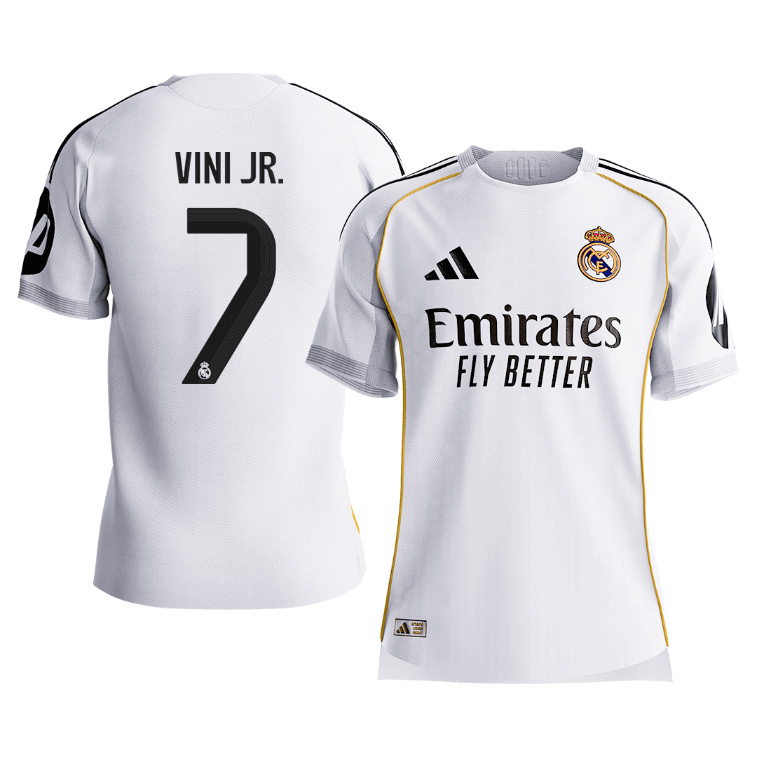 Maillot de Foot Domicile Homme VINI JR. #7 Real Madrid 2025/26 - Version Joueur - Coupe Slim [PREMIUM]
