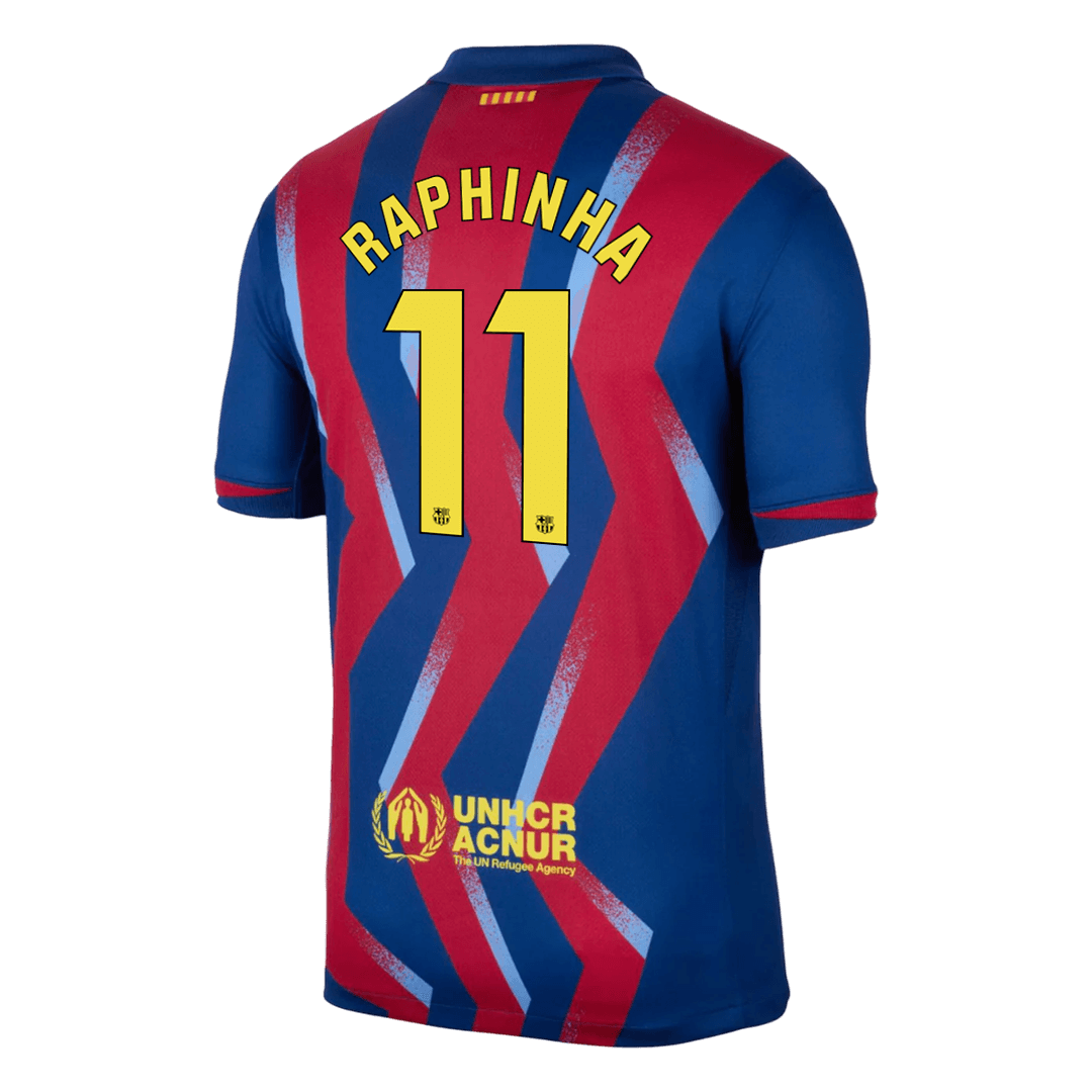 Maillot de Foot Quatrième Extérieur Homme RAPHINHA #11 Barcelone 2025/26