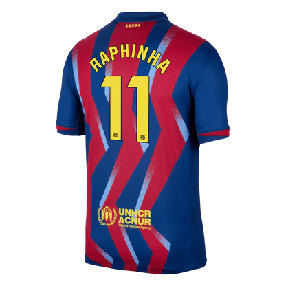 Maillot de Foot Quatrième Extérieur Homme RAPHINHA #11 Barcelone 2025/26