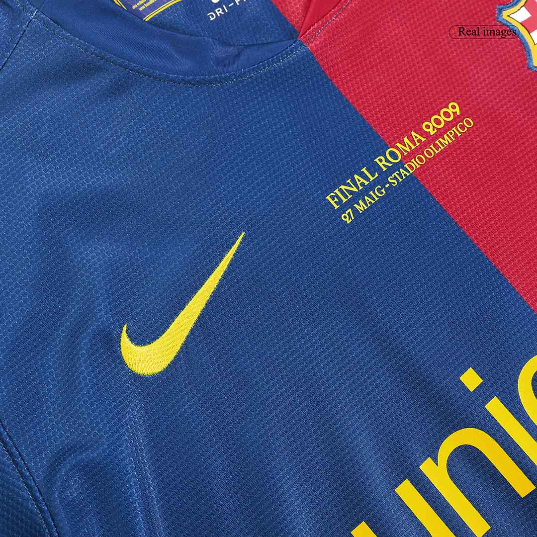Maillot de football domicile homme Retro XAVI #6 Barcelone LDC Finale 2008/09