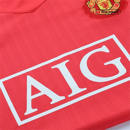 Maillot de football domicile rétro Manchester United 2007/08 pour homme