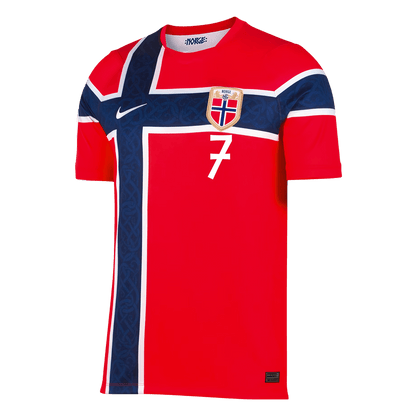 Maillot de Foot Domicile SØRLOTH #7 Homme Norvège Coupe du Monde 2026