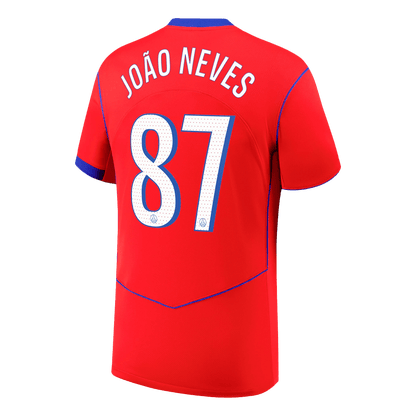 Maillot de football extérieur third JOÃO NEVES #87 Homme PSG 2025/26