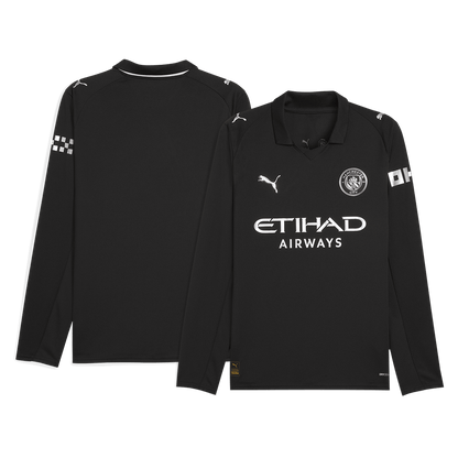 Maillot de foot Manchester City extérieur manches longues 2025/26 pour homme