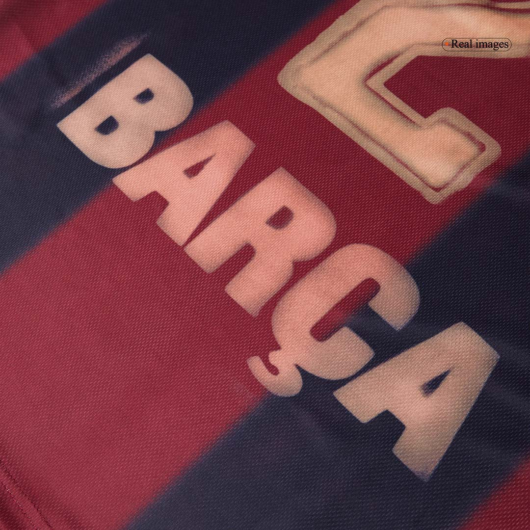 Maillot de foot domicile rétro FC Barcelone homme 2000/01