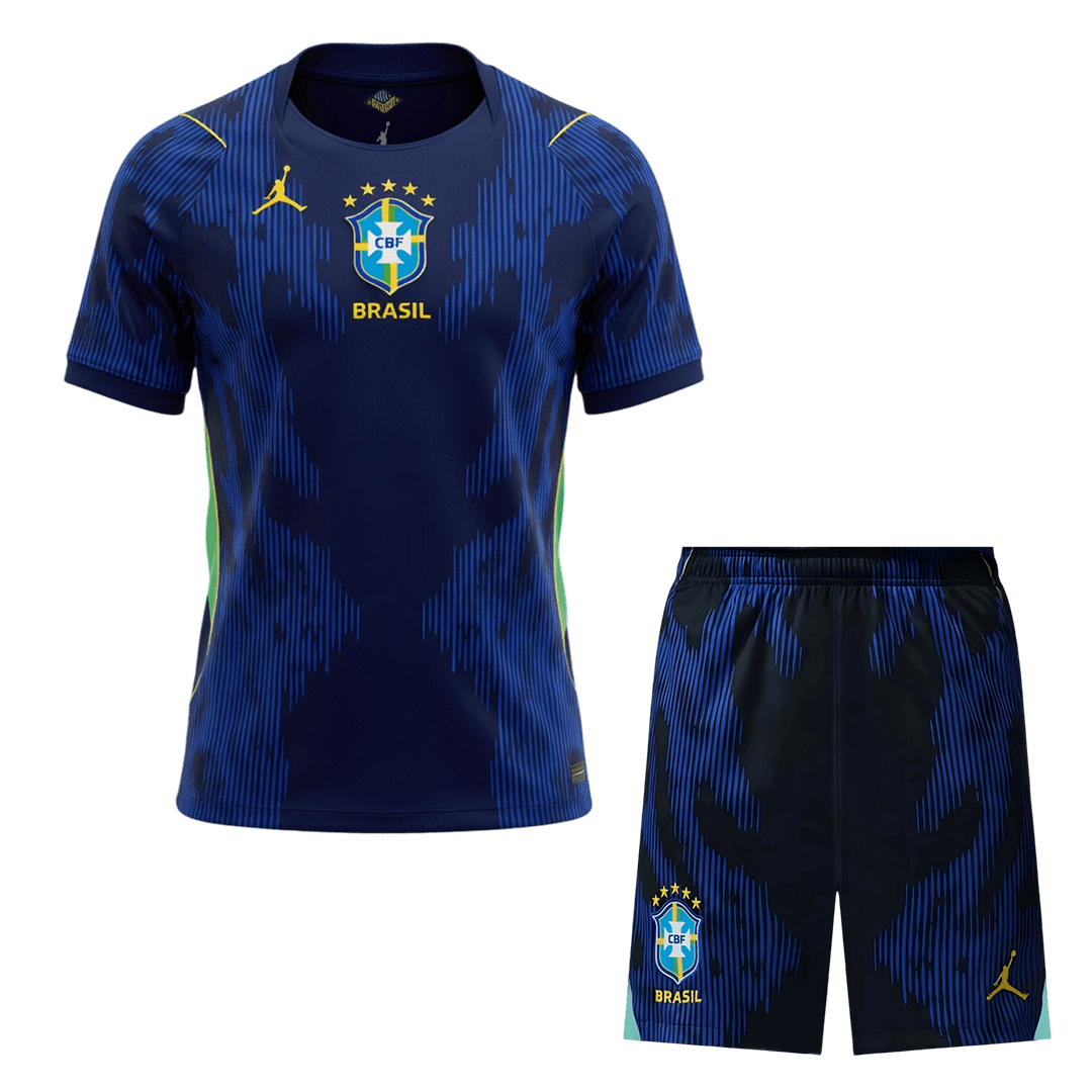Maillot de football extérieur kit pour hommes Brésil Coupe du Monde 2026