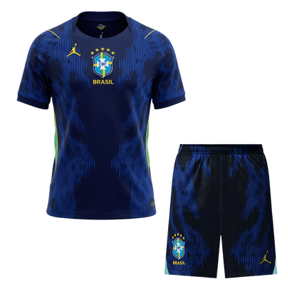 Maillot de football extérieur kit pour hommes Brésil Coupe du Monde 2026
