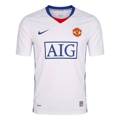 Maillot de foot extérieur rétro Manchester United 2008/09 pour homme
