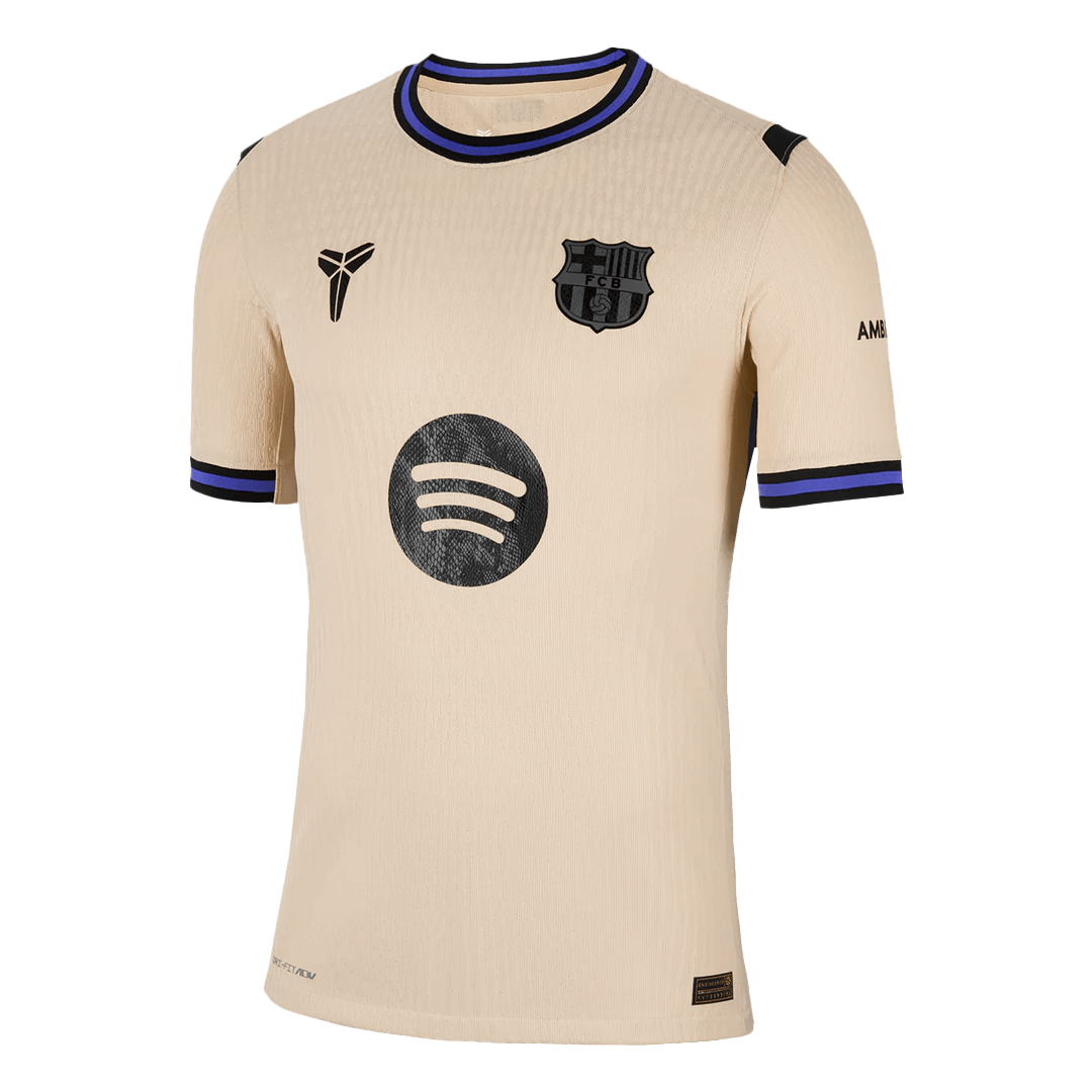 Maillot de foot GAVI #6 Barcelone UCL 2025/26 pour homme - Version joueur - Extérieur - Coupe ajustée