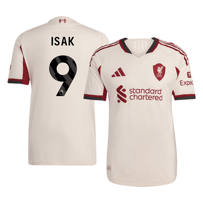Maillot de foot extérieur ISAK ##9 Liverpool 2025/26 version joueur homme - Coupe ajustée
